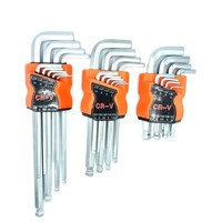 Kunci Torx Hex T20 T25 T50 Kekuatan Tinggi Baja Paduan Hitam Perak Bentuk L T Obeng Sekrup