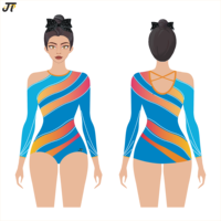 Ensemble de justaucorps de ballet pour filles, vêtements de gymnastique pour enfants, accessoires au design élégant, fabrication soignée, pour la compétition