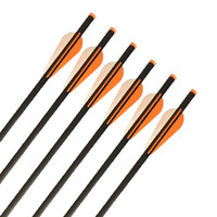 Tir à l'arc flèche colonne vertébrale 500 600 pur mixte carbone flèche 2 pouces aubes en plastique composé arc classique chasse