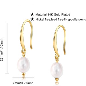 Minimalist Daily Versatile Jewelry Knot Design Flower Pearl <strong>Studs</strong> and Hoop <strong>Earrings</strong> - Product Image 4