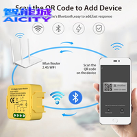 Nouveau module d'interrupteur intelligent Mini Zigbee Wifi 1/2/3/4 voies pour domotique, compatible Tuya APP et New Matter Smart Life, 250V max, 10A, ABS
