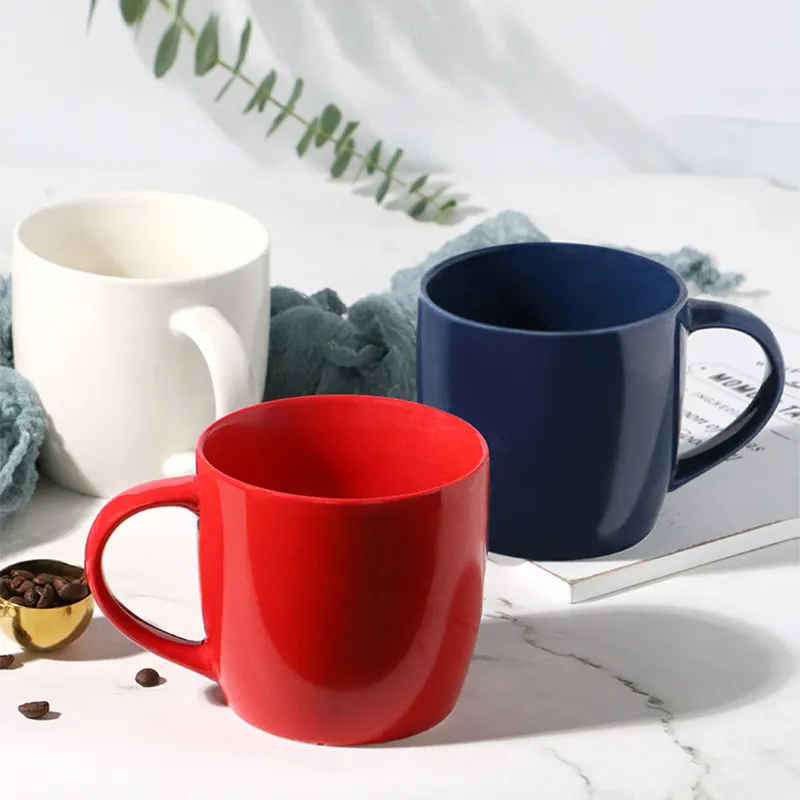 Thăng Hoa Gốm Du Lịch Mugs 11Oz Trống Trắng Gốm Cốc Cà Phê Đặt Cốc Cà Phê