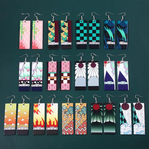 45 Diseños de Pendientes de Acrílico de Anime Demon Slayer Kamado Tanjirou Nezuko para <span class=keywords><strong>Cosplay</strong></span>, Manualidades de Plástico - Product Image 3