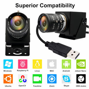 Caméra ELP USB 48MP IMX586 8K CMOS UVC Mini <span class=keywords><strong>Webcam</strong></span> USB Caméra vidéo industrielle avec objectif zoom varifocal 3.6-10mm - Product Image 3