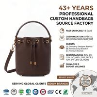 Sac seau en cuir PU marron chocolat, élégant, personnalisé, avec cordon de serrage, à porter à l'épaule ou en bandoulière, chic pour le quotidien, sac à main pour femme, OEM personnalisé
