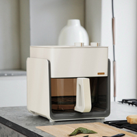 Four à friture à air numérique en verre TOC 4,2 L avec cuisson sans huile, économie d'énergie et fonctions de nettoyage facile