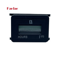 Compteur d'heures numérique LCD à quartz Farjia FJ-700-S3 Mini 12V-24V-220V AC pour générateur industriel et moteur 0-99999.9H