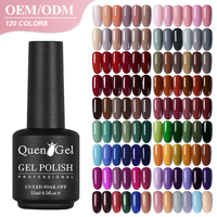 Vernis à ongles en gel Quengel OEM de haute qualité, 120 couleurs, 15 ml, fournisseur professionnel de produits pour ongles, gel UV, étiquette privée, gel à ongles personnalisé gratuit