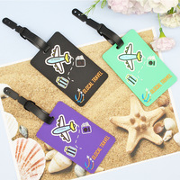 Étiquettes de bagages personnalisées en PVC, fabriquées sur mesure, avec logo, pour événements, badges de voyage, service de découpe, sublimation, originales d'usine