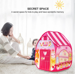 Tùy chỉnh thiết kế di động gấp trẻ em trẻ em bật lên chơi nhà kẹo cửa hàng lều cho cô gái Đồ chơi - Product Image 5