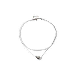 Collar en capas de acero inoxidable 316L con baño de oro PVD, joyería de moda sostenible y resistente. - Product Image 1
