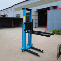 Grue élévatrice électrique montée sur véhicule mobile, grue élévatrice à palettes auto-chargeante pour la logistique d'entrepôt