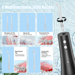 <span class=keywords><strong>Irrigador</strong></span> <span class=keywords><strong>Dental</strong></span> de Agua para Dientes, <span class=keywords><strong>Irrigador</strong></span> Inalámbrico de 500 ml con 6 Boquillas, Resistente al Agua IPX7, Portátil y Recargable - Product Image 5