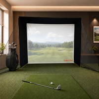 Écran de projection pour simulateur de golf, écran de frappe pour entraînement de golf en intérieur, filet de protection, taille personnalisée, pour usage domestique
