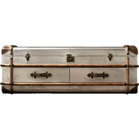Table basse de salon en métal, style aviateur, moderne et industrielle, haut de gamme, pour cigares
