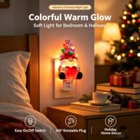 Lampada Notturna LED a Forma di Gnomo con Spina, Certificata UL, per Albero, Parete, Decorazione Natalizia, Matrimonio, Festività, Illuminazione Regalo
