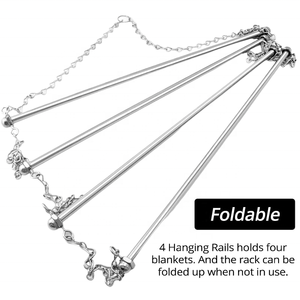 Horshi Étagère robuste pour couvertures <span class=keywords><strong>de</strong></span> cheval, échelle pour suspendre les selles, les couvertures et les tapis - Product Image 3