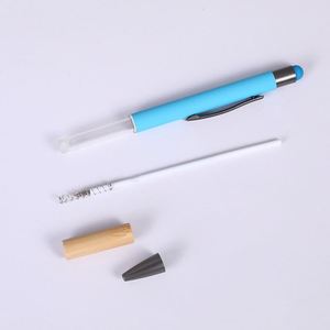 New Arrival Business Promo <b>Gift</b> Ball Custom Logo Bamboo Touch Metal Ballpoint <b>Pen</b> With Stylus - Product Image 6