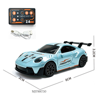 Mini véhicule télécommandé à quatre roues motrices 1:64 avec fonction d'éclairage et télécommande Bluetooth via appareil mobile