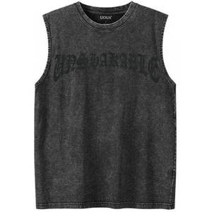 Débardeur sans manches personnalisé pour homme en coton lavé, respirant, style streetwear, avec motif graphique (S-2XL) - Product Image 5
