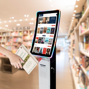 23.6 Inch Android Payment Kiosk Design Ideas <b>With</b> Nfc Curved Touch Screen Thermal <b>Printer</b> Kiosk Self-service Kiosk - Product Image 5