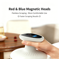 Masseur à ventouses intelligent rechargeable, appareil de thérapie par aspiration réglable avec chaleur pour soulager les muscles et améliorer la circulation sanguine