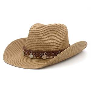 2025 nuevo estilo étnico bohemio Retro sombrero de hierba de ala ancha protector solar de viaje al aire libre y sombrilla sombrero de <span class=keywords><strong>Jazz</strong></span> - Product Image 1
