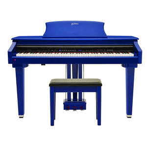 High-gloss Blue 88 Hammer Action Mini-<strong>grand</strong> <strong>Piano</strong> Digital <strong>Piano</strong> with Bench - Product Image 6