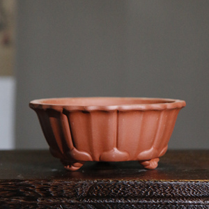 Petit pot à bonsaï en argile violette, fait main, style antique Yixing - Product Image 2