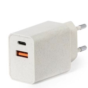 <span class=keywords><strong>Chargeur</strong></span> de paille de blé PD rapide biodégradable 20W pour iPhone 15 16 - Product Image 1
