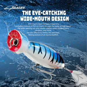 Leurre de pêche Seasky en bois style <span class=keywords><strong>bouteille</strong></span> 4 1/2" 5 1/2" 40g pour la pêche en mer du bar rayé et du thon - Product Image 3