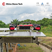 Nettoyeur solaire robotisé semi-automatique de type chenille avec capteurs anti-chute