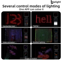 Guirlande lumineuse LED intelligente étanche, contrôlée par application, rideau lumineux à pixels RGB, lampe décorative pour chambre à coucher, décoration de fête