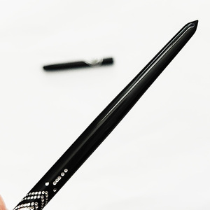 Cepillo de Gel para manicura <span class=keywords><strong>profesional</strong></span>, Etiqueta Privada, Color negro, nailon, Metal, tamaño 0, con mango de cristal - Product Image 4