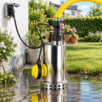 Pompa Celup Baja Anti Karat Dual Float 400W untuk Pekerjaan Pembersihan Air di Lokasi Komersial