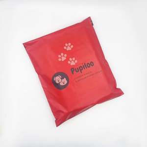 Sacs d'expédition écologiques rouges, couleur personnalisée, sac express mat, sacs poly personnalisés, emballage personnalisé, sac d'expédition pour vêtements, t-shirt, sweat-shirt - Product Image 2