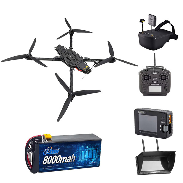 15 Inch FPV Racing Drone Kit DIY with Motor ESC Flight Controller Propellers and Carbon Fiber Frame for Beginners