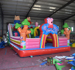 Castillo Inflable Personalizable de Peppa Pig, <span class=keywords><strong>con</strong></span> Tobogán, Material de PVC Ecológico, Capacidad <span class=keywords><strong>para</strong></span> 50 Personas, Personalizable, ¡Gran Venta! - Product Image 6