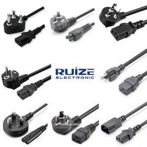 X C13 tường cắm cáp IEC 320-c13 một 1.5 MT máy tính dây điện splitter 1 NEMA 5-15p để 2 iec320c13 - Product Image 6