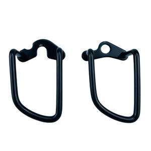 Protector de desviador trasero para bicicleta, protector de metal negro, pieza duradera para bicicleta de montaña - Product Image 3