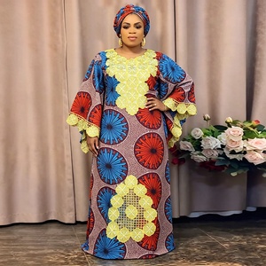 Robes de Soirée et de Mariage Grande Taille pour Femmes Africaines 2026 Nouvelle Mode Dashiki Imprimé Ankara <span class=keywords><strong>Bazin</strong></span> Riche Design <span class=keywords><strong>Wax</strong></span> - Product Image 3