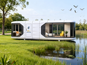 Hochwertiges S5-2 Smart AI Luxus Tiny House mit Smart-Home-System CE-Zertifizierung Kapselhaus - Product Image 2
