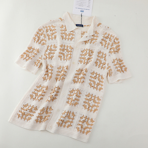 Ropa de Ganchillo Corta, OEM, Venta al Por Mayor, Cárdigan de Punto Personalizado <span class=keywords><strong>para</strong></span> Mujer, Estilo Vintage Dulce, <span class=keywords><strong>para</strong></span> Vacaciones - Product Image 6