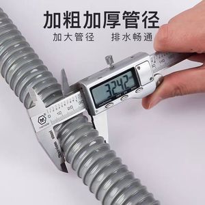 Tuyau de vidange en forme de Y, diamètre intérieur de 1 pouce, tuyau de plomberie flexible en ABS pour deux machines à laver, évier et bac à légumes - Product Image 4