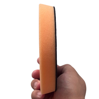 Tampons de polissage pour voiture en mousse orange de 5 pouces, fournitures de detailing automobile, tampon de polissage en mousse, éponge allemande
