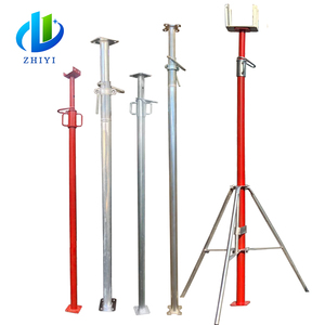 Accessoires de construction pour échafaudage en acier, télescopiques et réglables, utilisés - Product Image 1