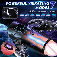 Jinba Teleskopischer Automatischer Vibrations-Masturbator mit Saugfunktion für Männer, USB-Aufladbar