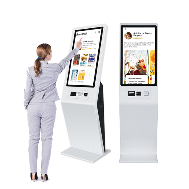 Custom 32 Inch Hospital Health Check Self Service Ordering Check in Kiosk