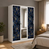 Armoire de rangement moderne et économique pour chambre à coucher, vestiaire, en métal et acier