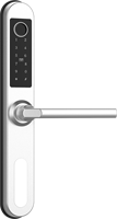Serrure de porte intelligente à empreinte digitale pour installation facile sur le cloud, en acier inoxydable, étanche IP65, compatible avec l'application TTLOCK, pour plusieurs mortaises